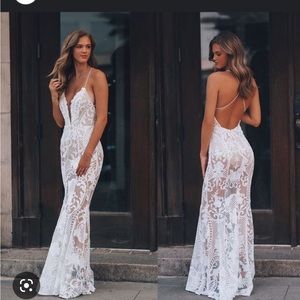 Beachy white gown